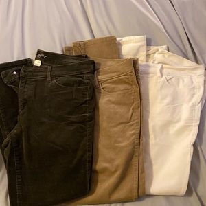 Loft modern skinny corduroy pants size 10p